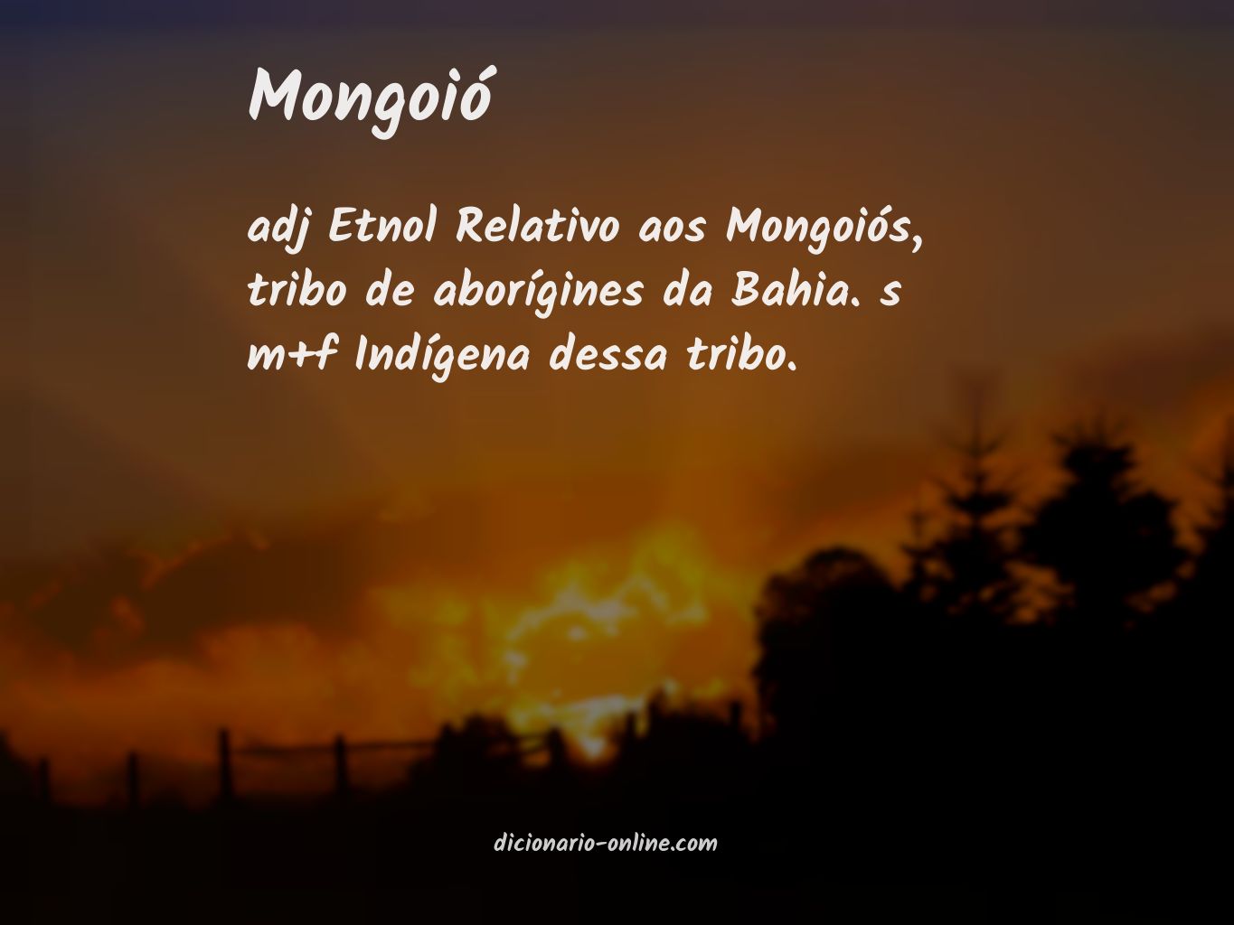 Significado de mongoió