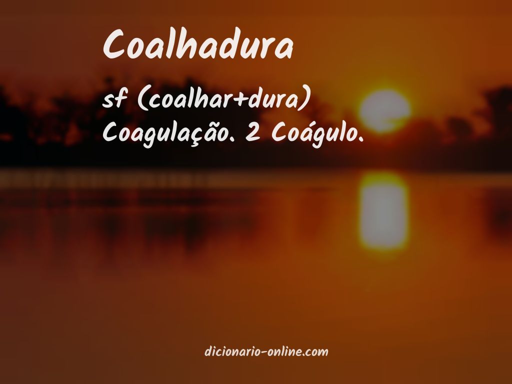 Significado de coalhadura