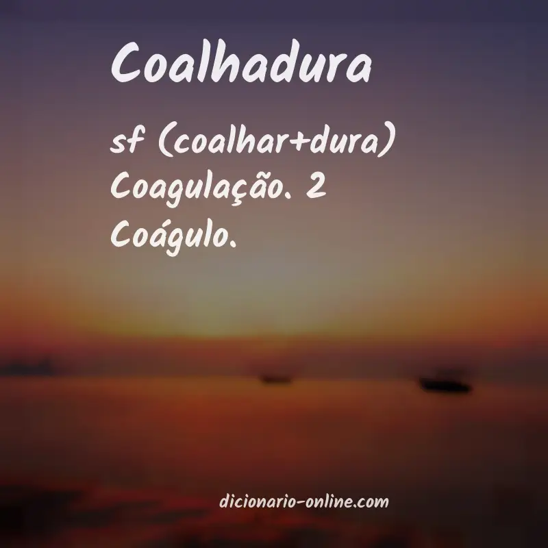 Significado de coalhadura
