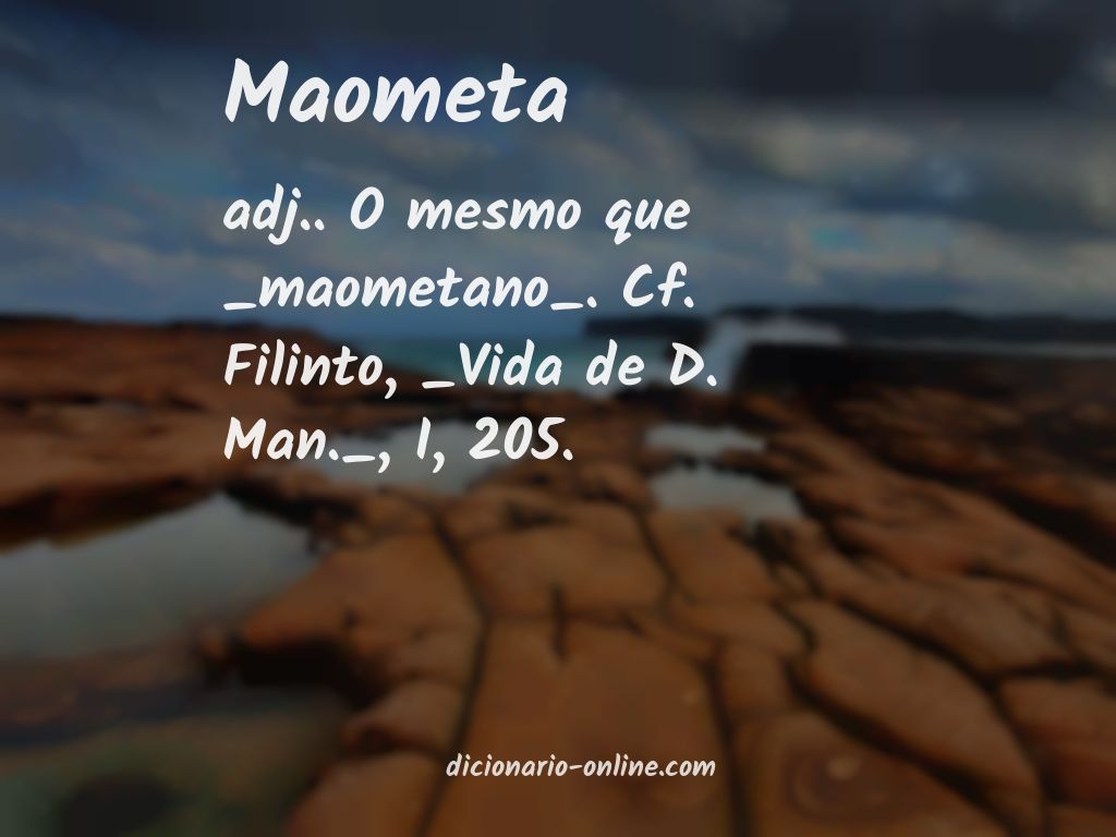 Significado de maometa