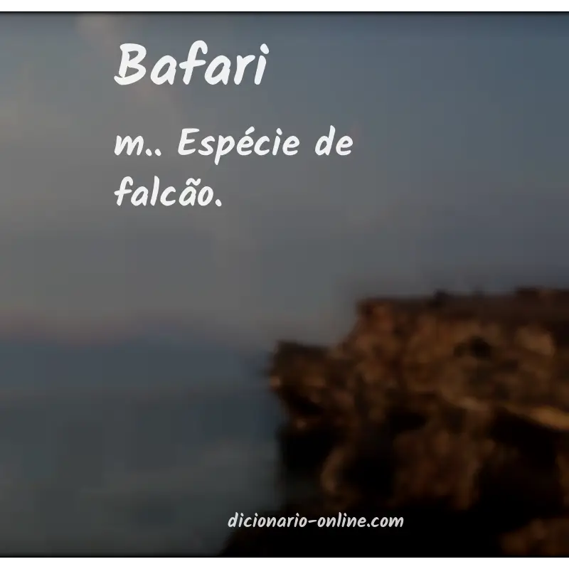 Significado de bafari