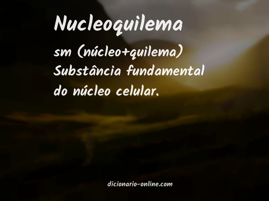 Significado de nucleoquilema