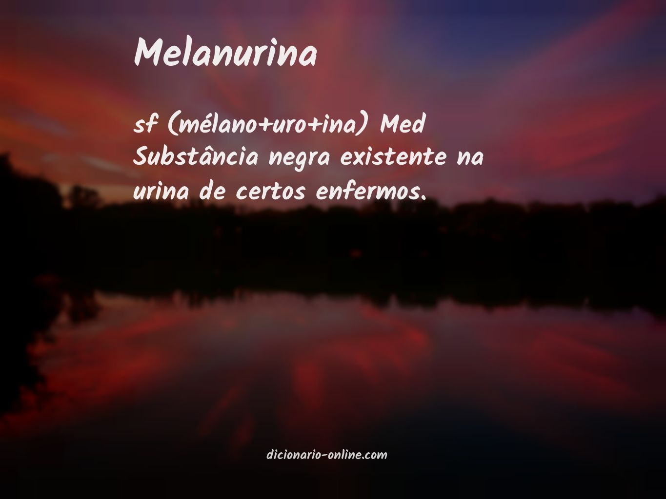 Significado de melanurina