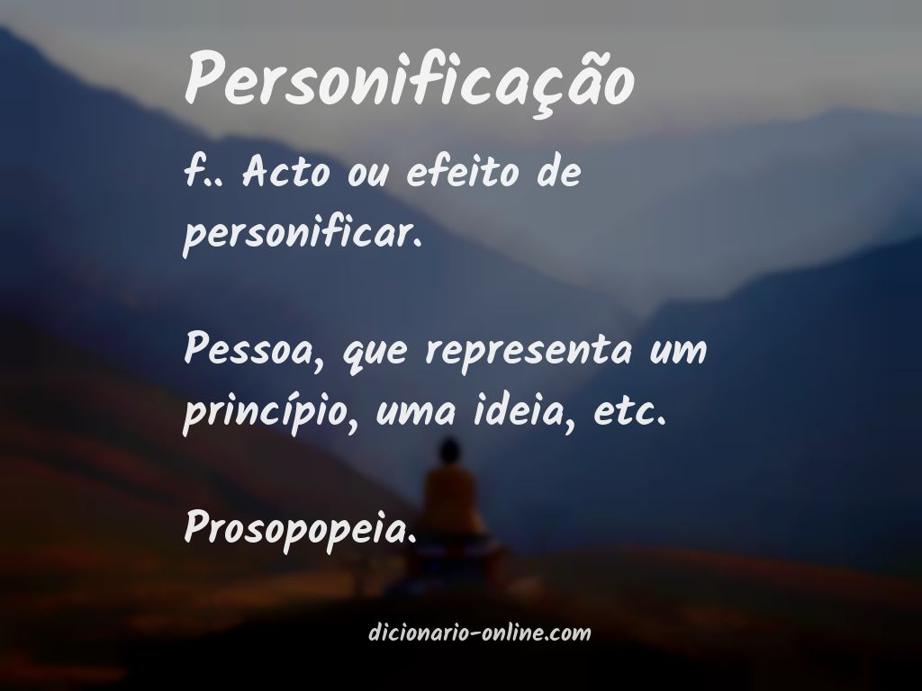 Significado de personificação