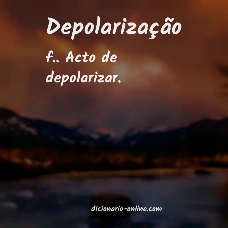 Significado de depolarização