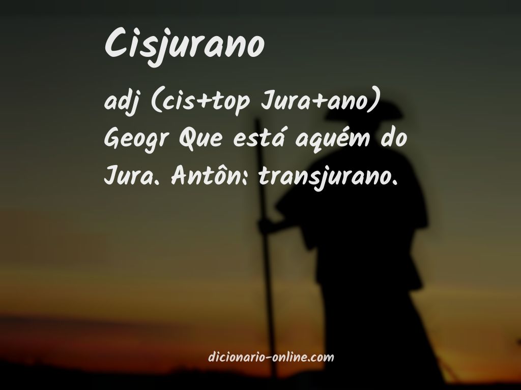 Significado de cisjurano