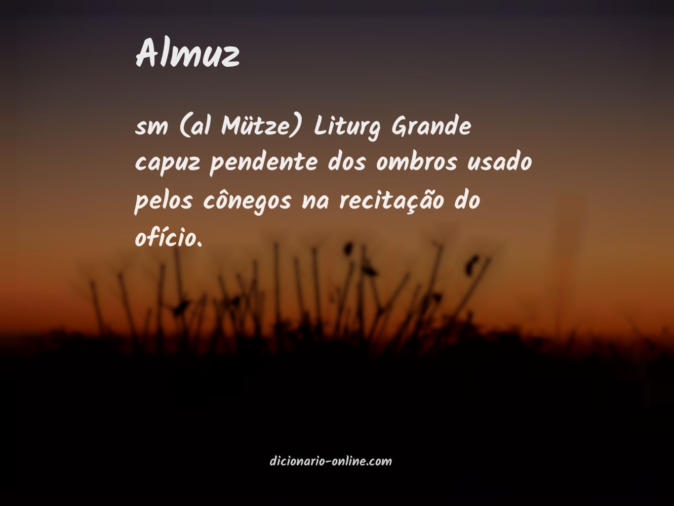 Significado de almuz