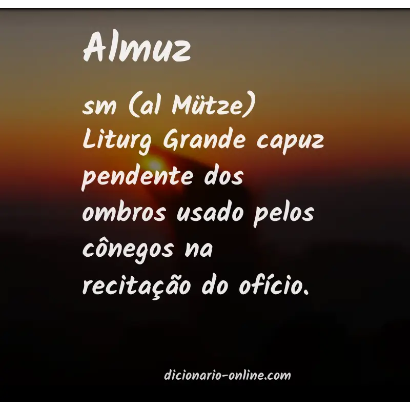 Significado de almuz