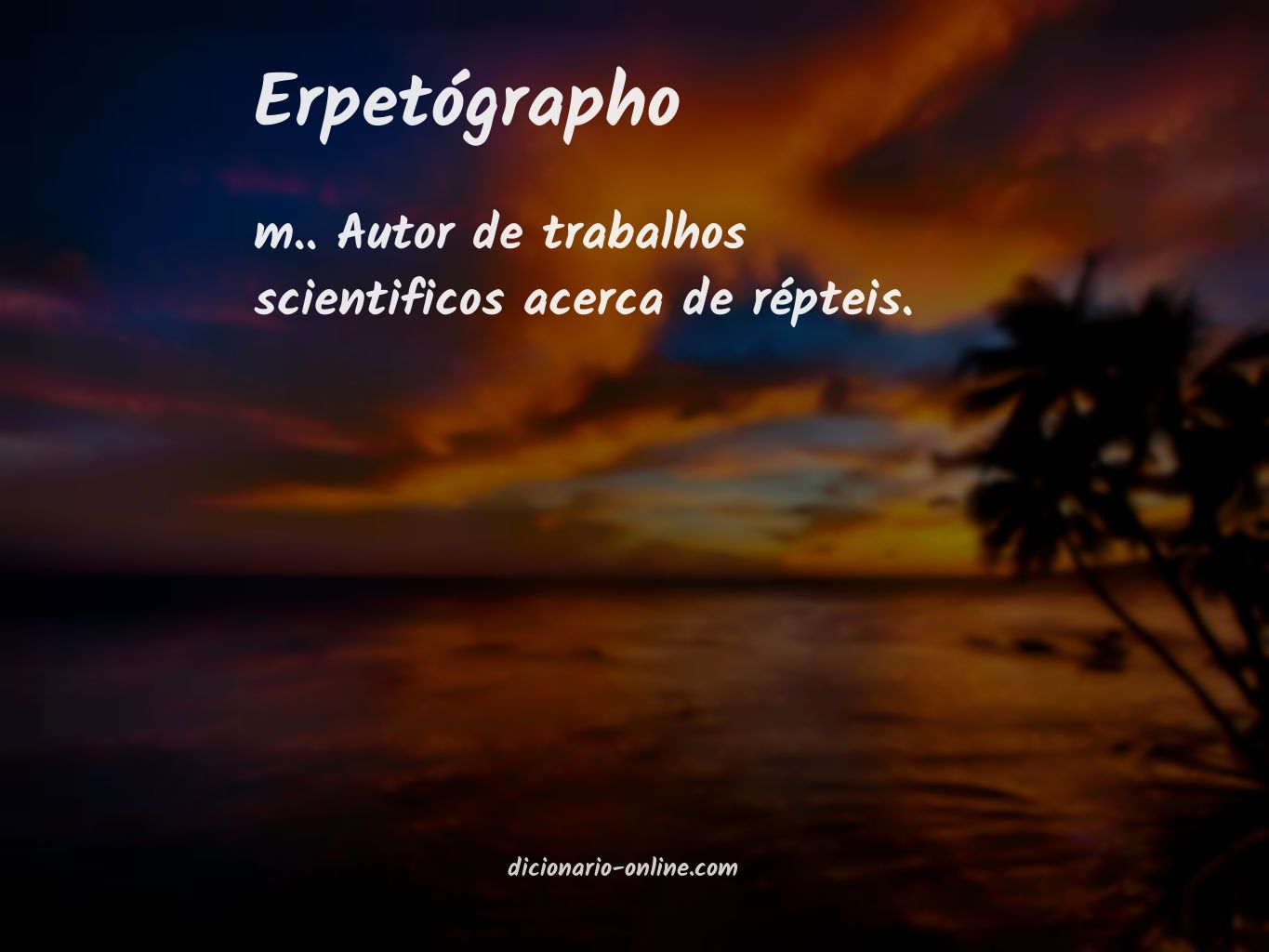 Significado de erpetógrapho