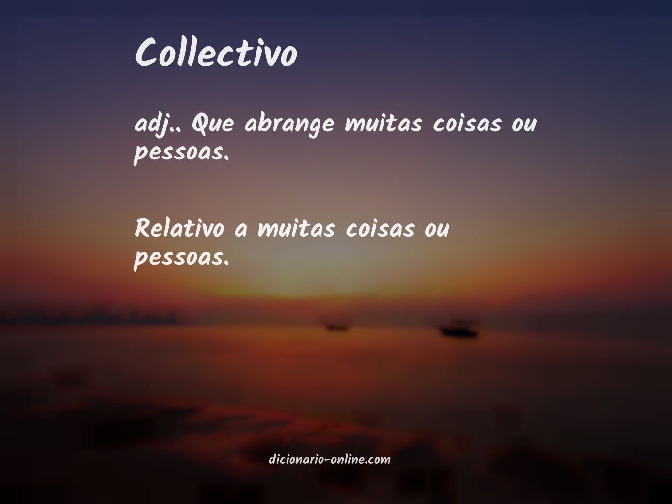 Significado de collectivo