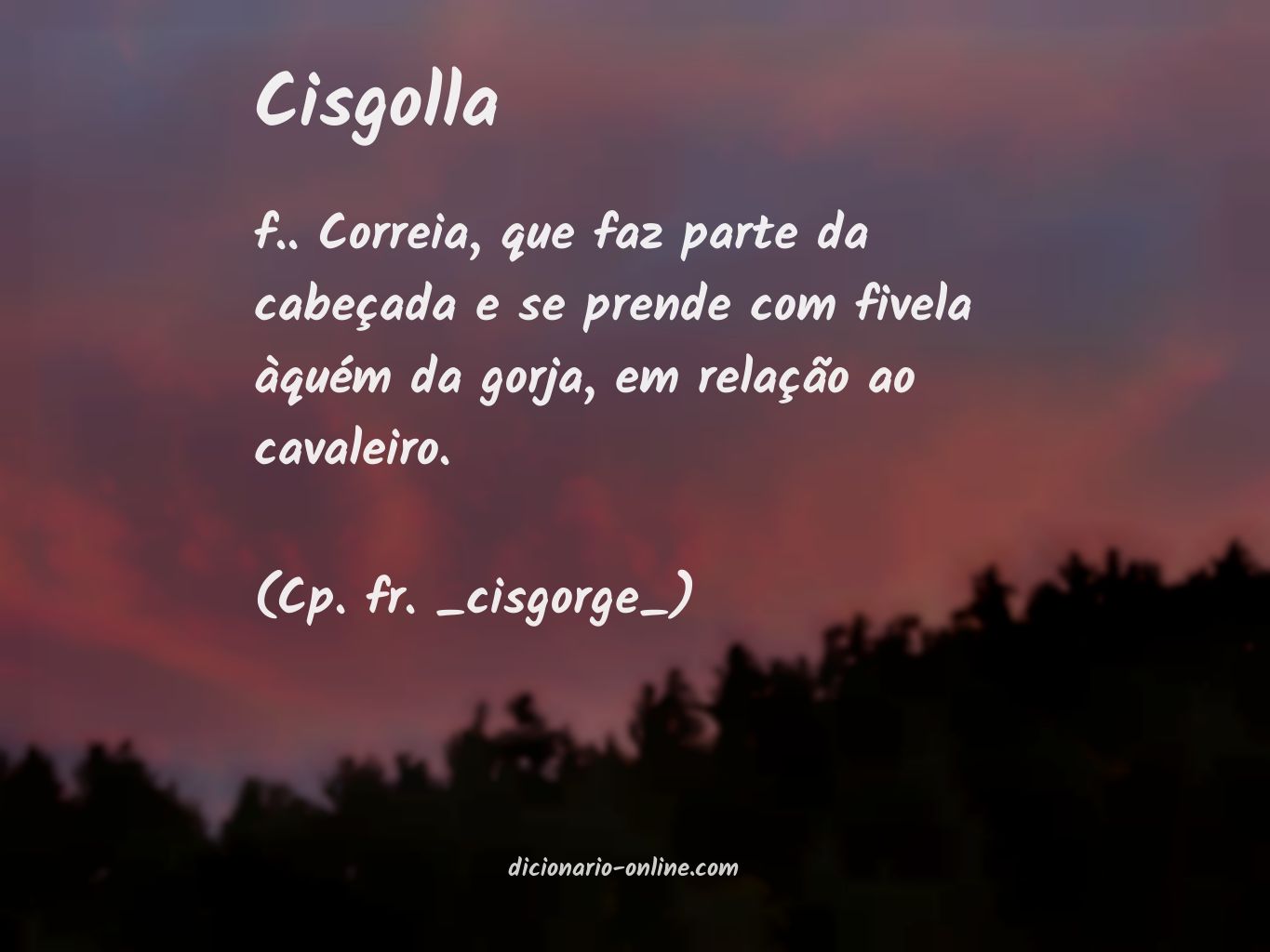 Significado de cisgolla