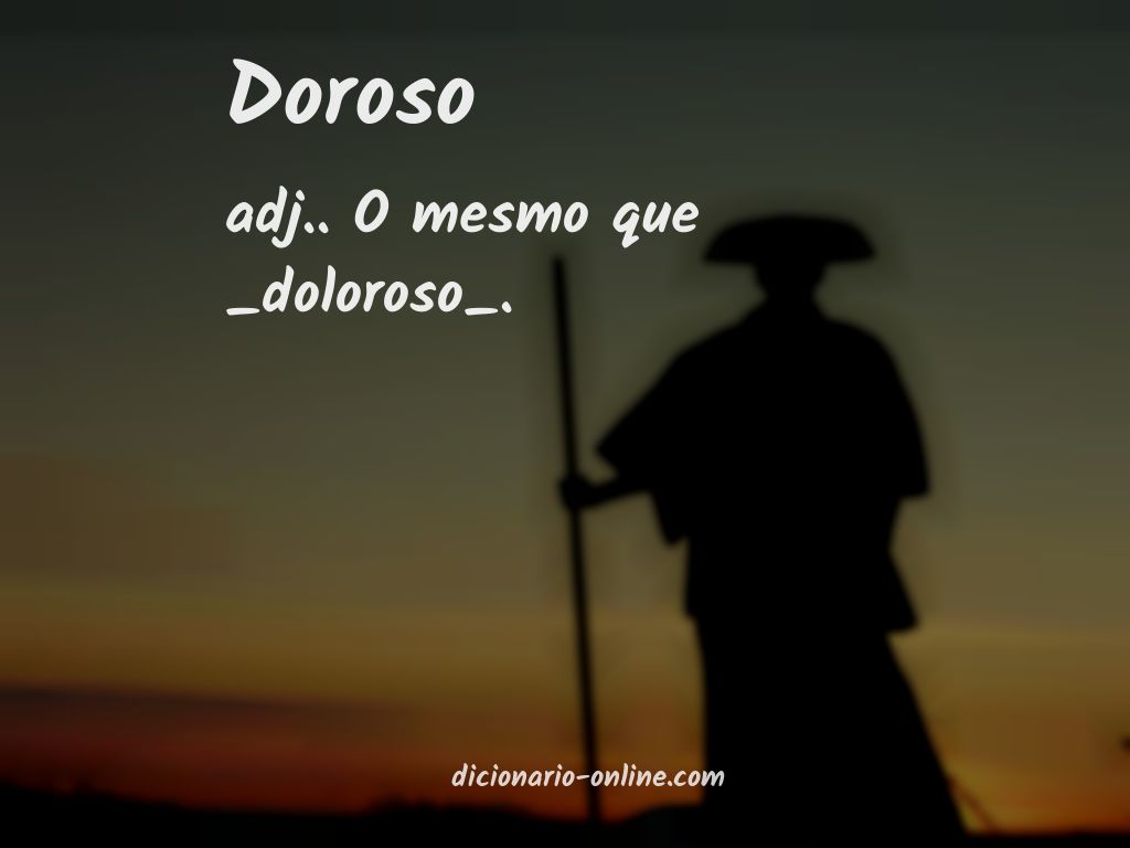 Significado de doroso