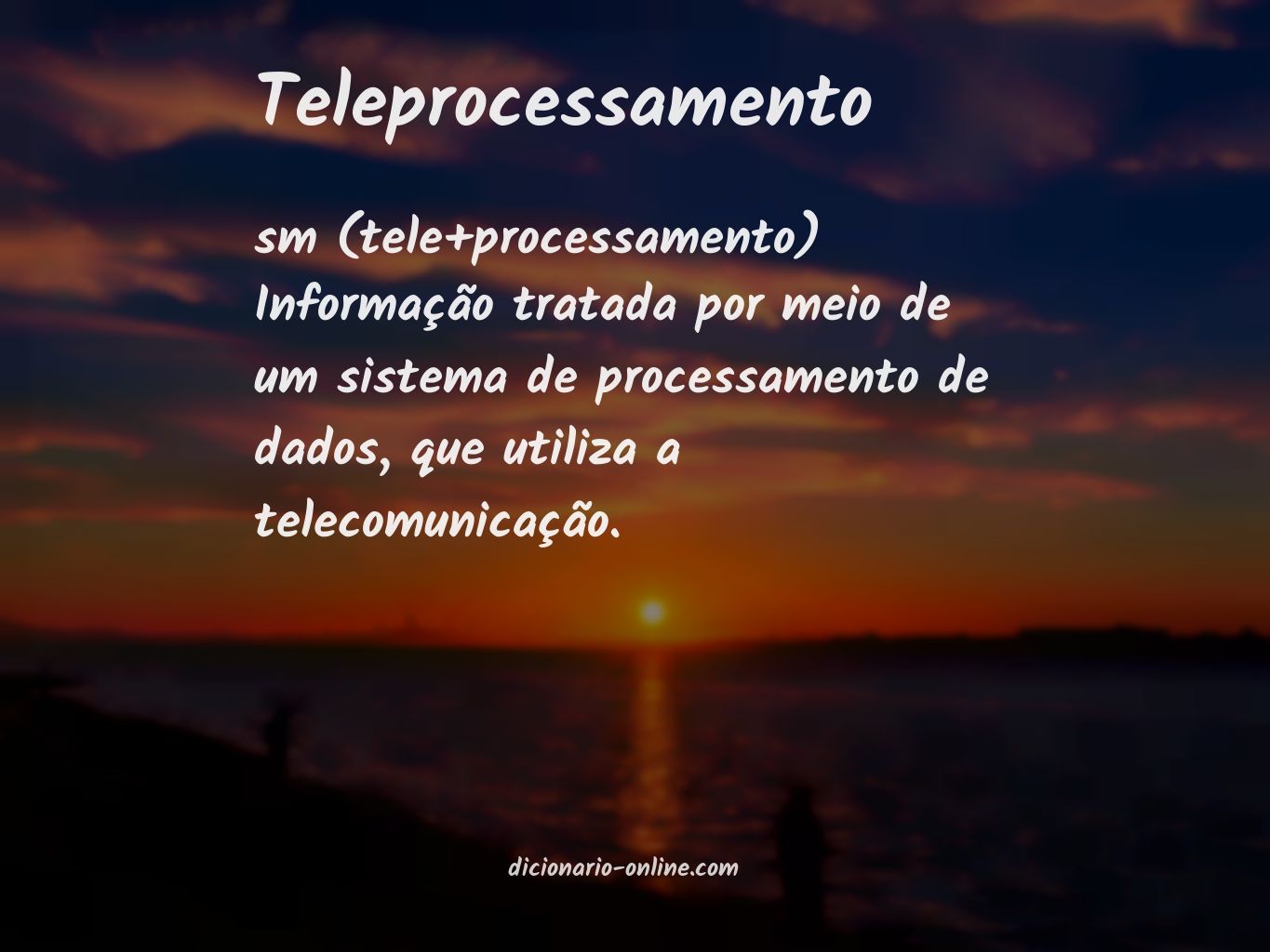 Significado de teleprocessamento