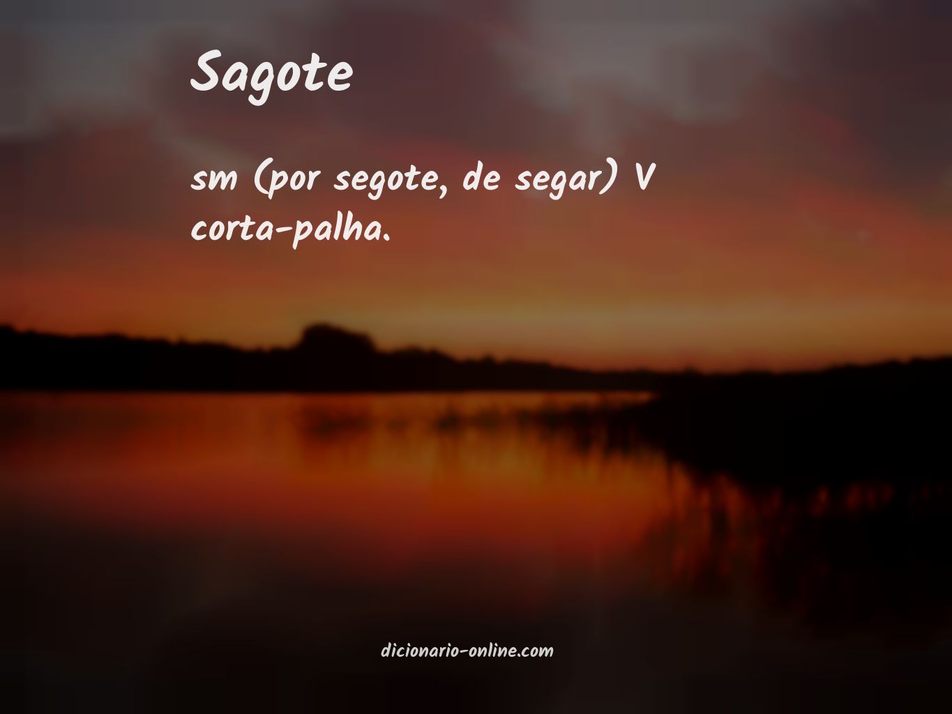 Significado de sagote