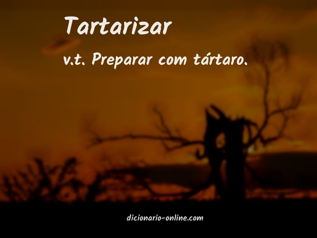 Significado de tartarizar