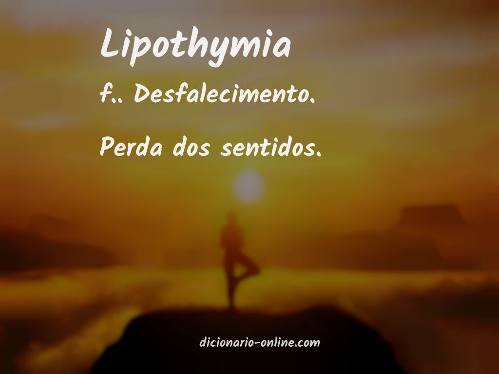 Significado de lipothymia
