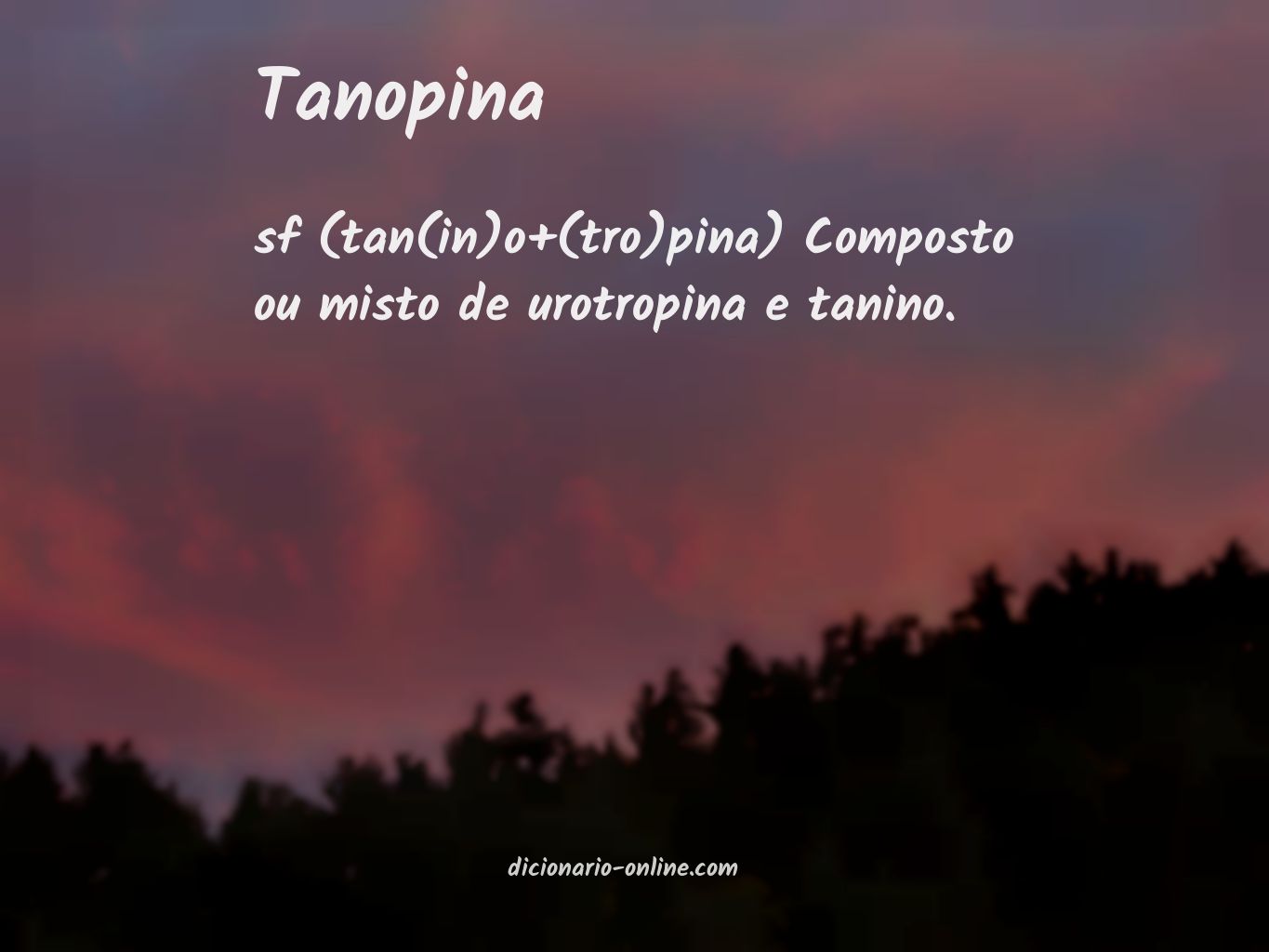 Significado de tanopina