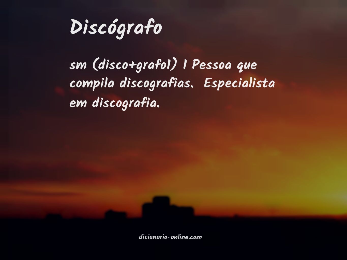 Significado de discógrafo