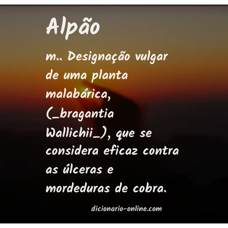 Significado de alpão