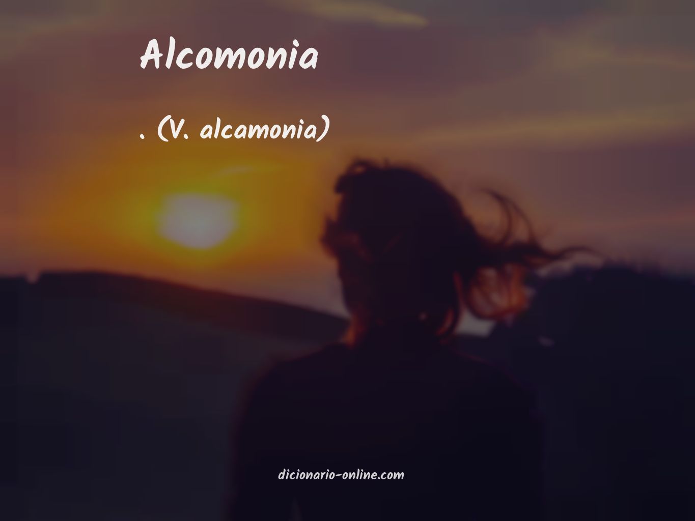 Significado de alcomonia