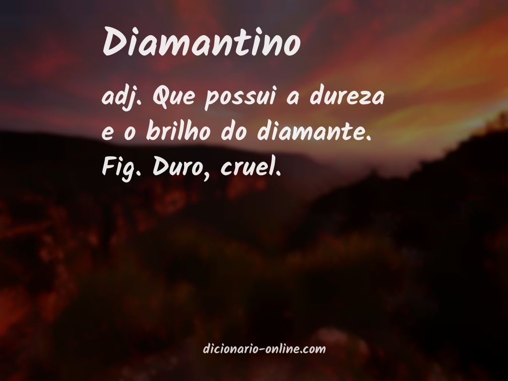 Significado de diamantino