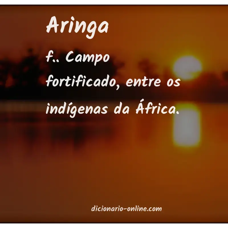 Significado de aringa