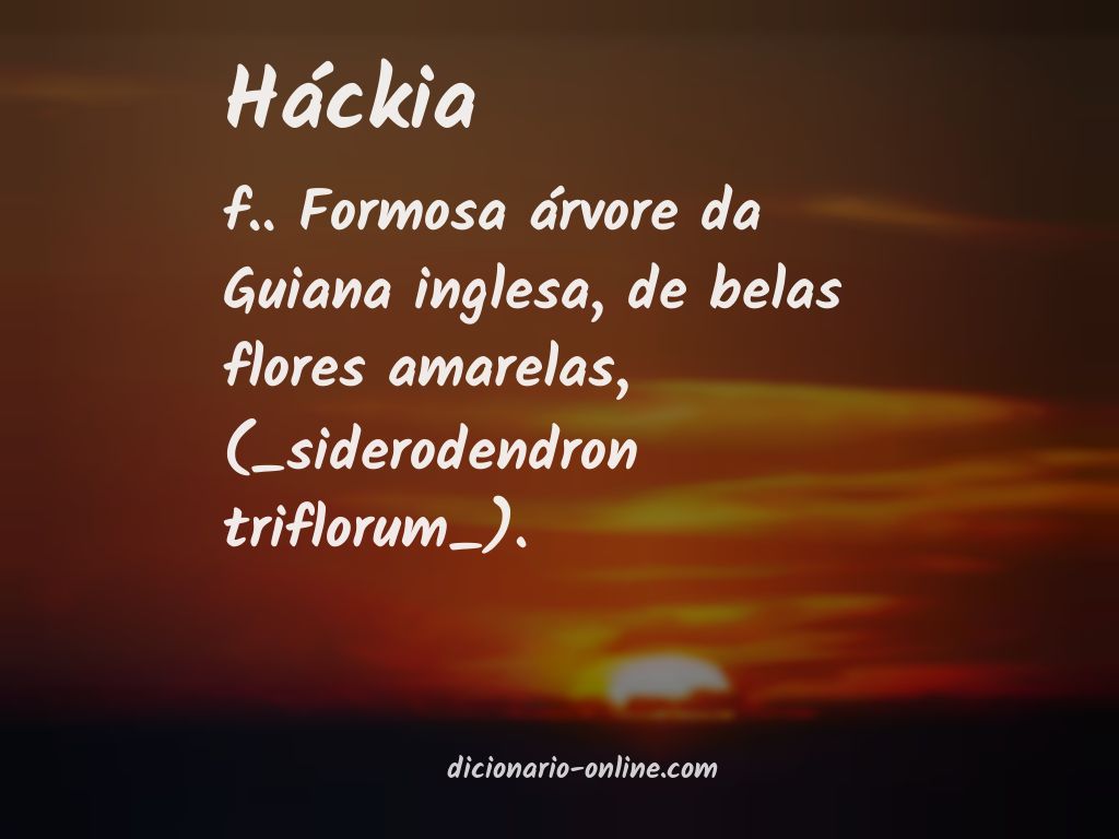 Significado de háckia