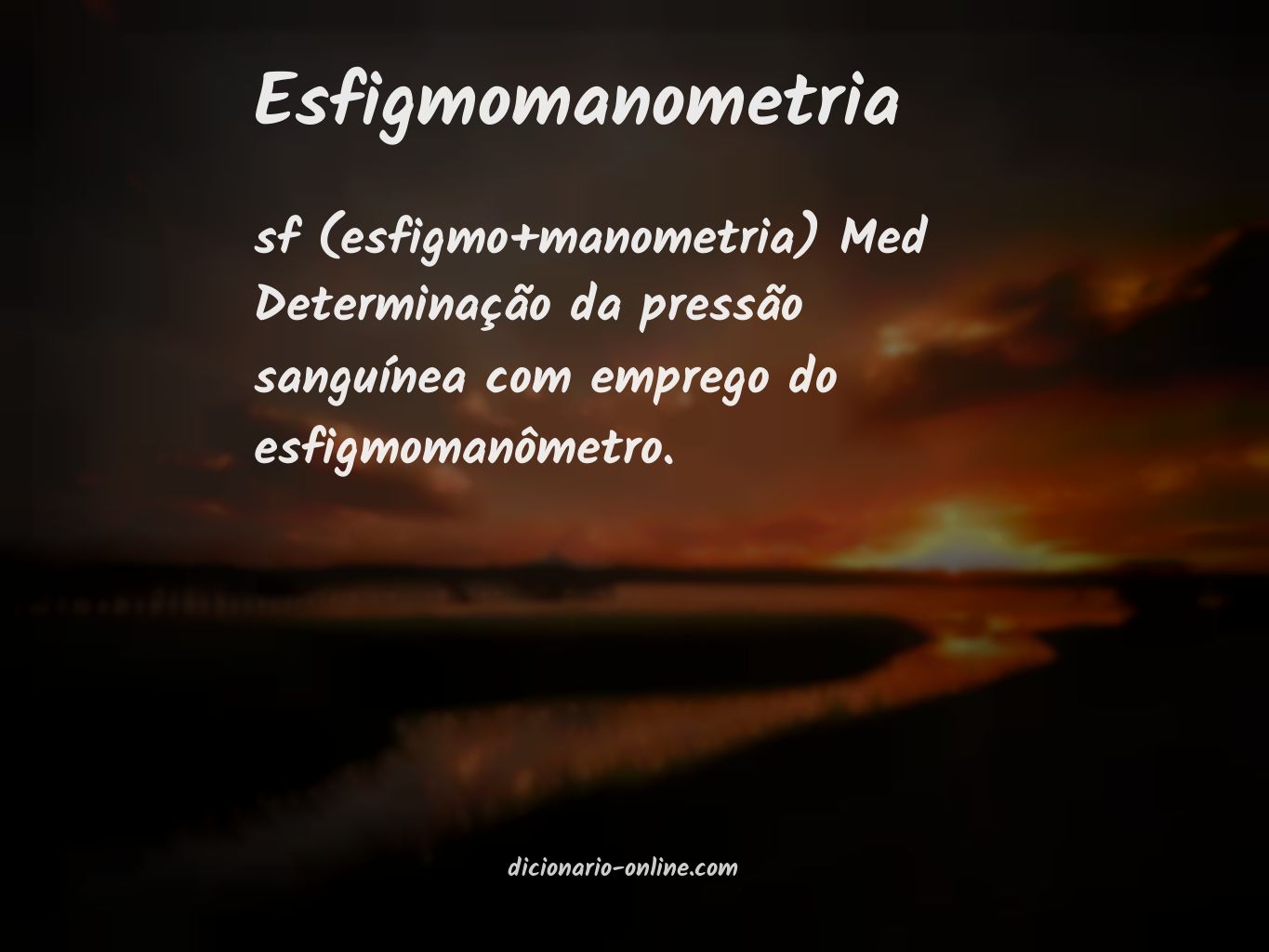 Significado de esfigmomanometria