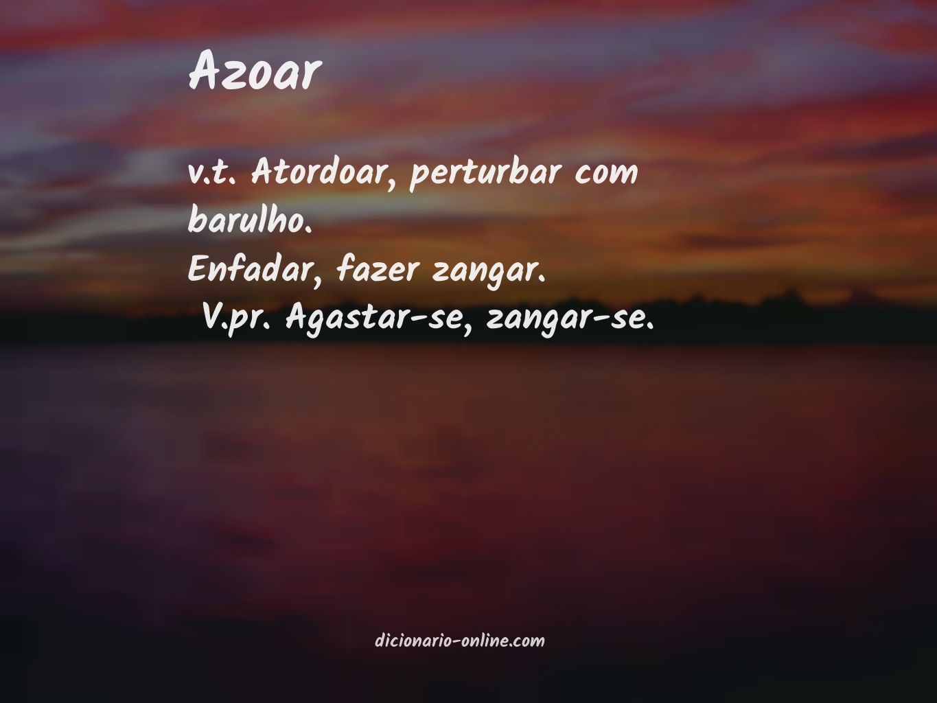 Significado de azoar