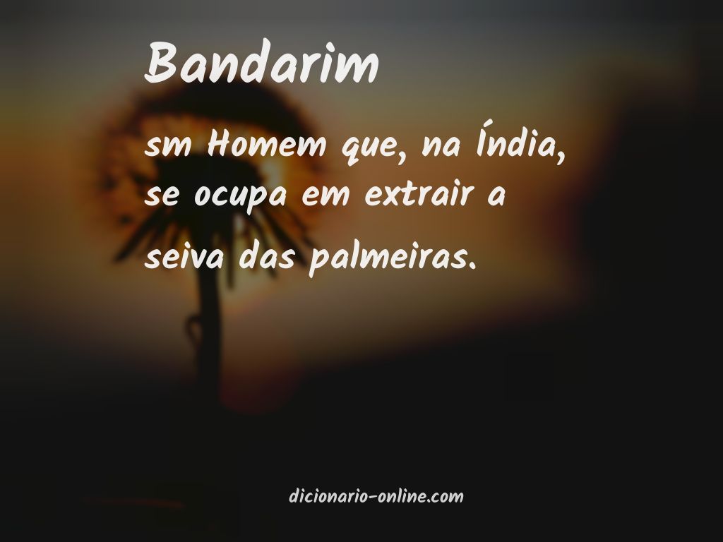 Significado de bandarim