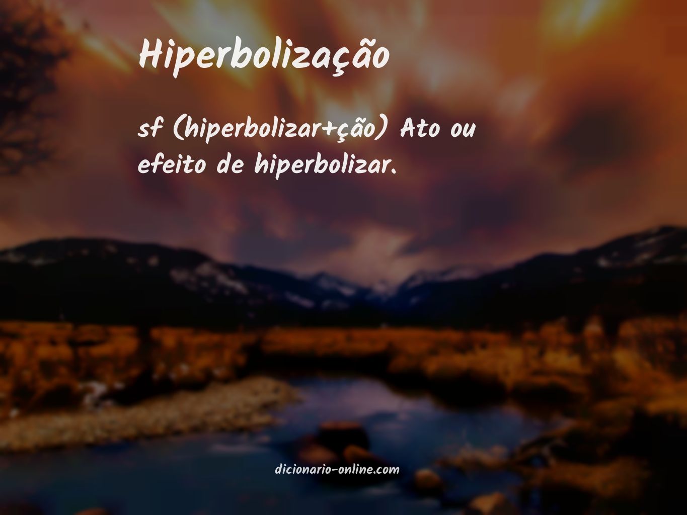 Significado de hiperbolização