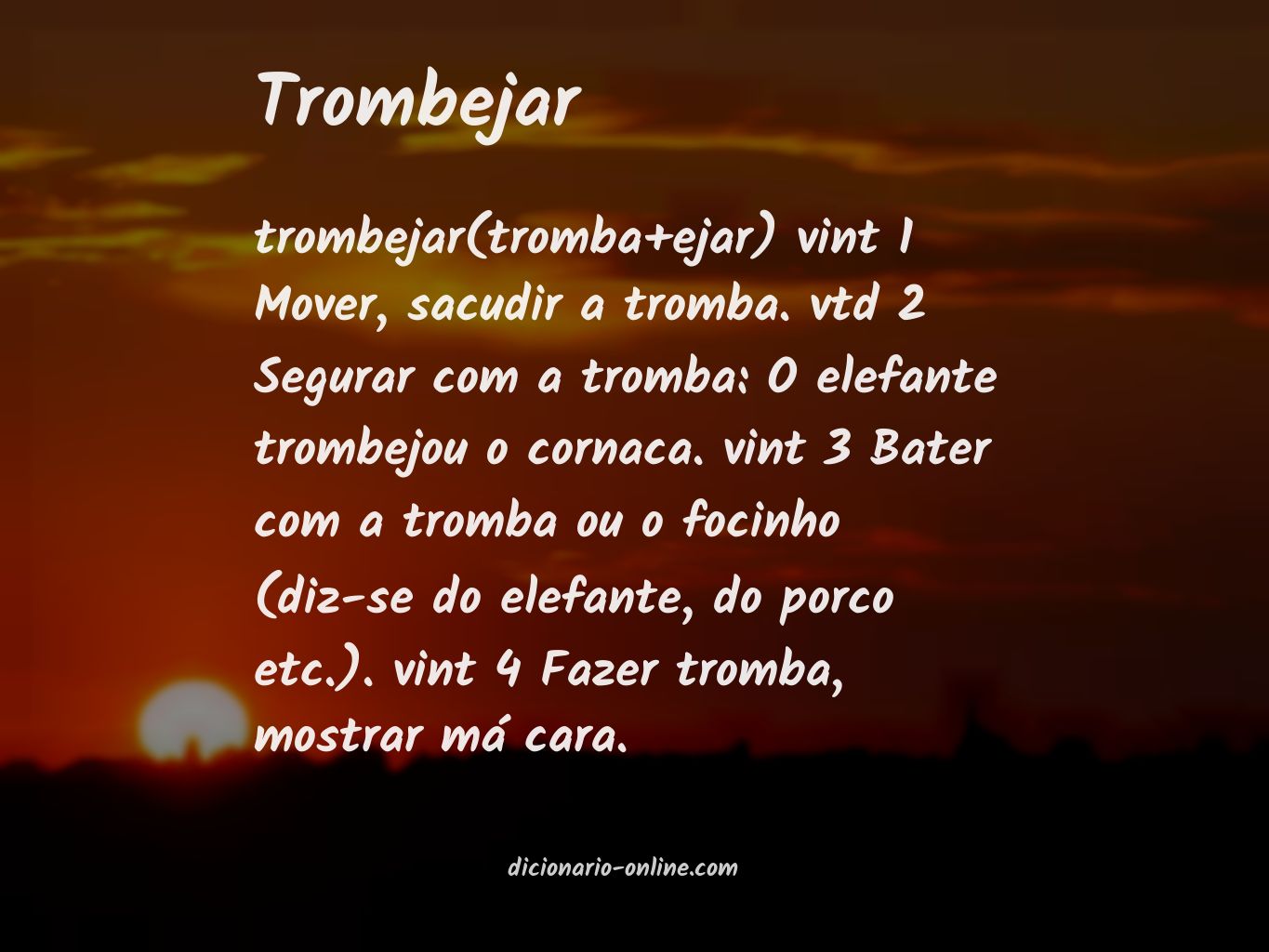 Significado de trombejar