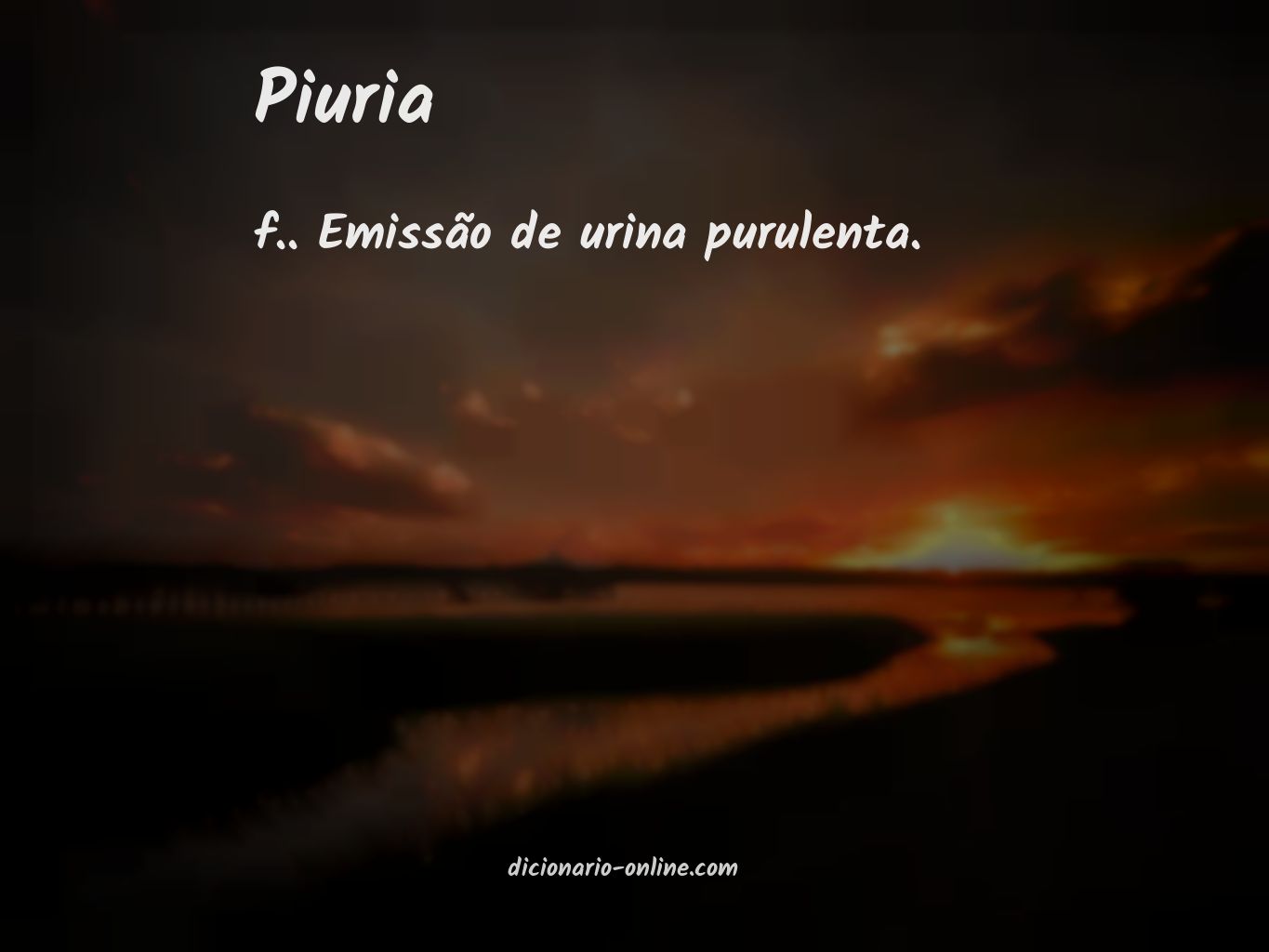 Significado de piuria