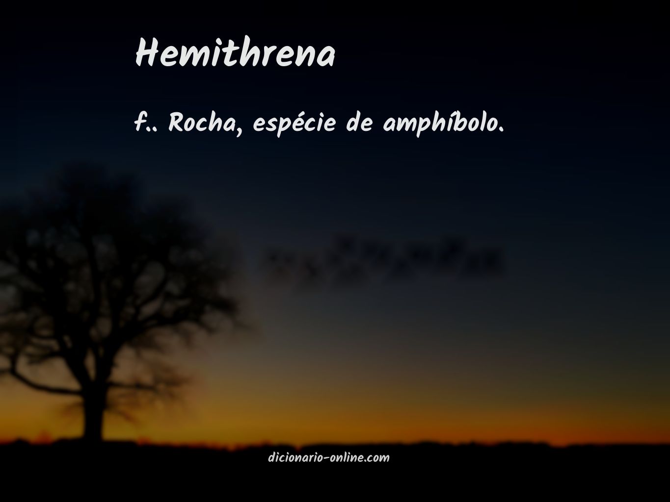 Significado de hemithrena