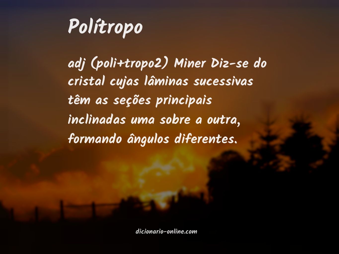 Significado de polítropo