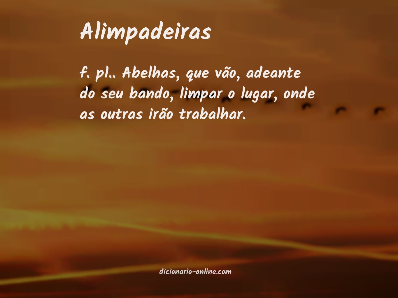 Significado de alimpadeiras