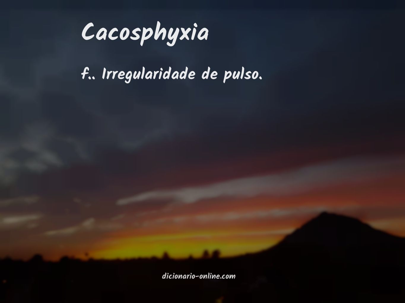 Significado de cacosphyxia