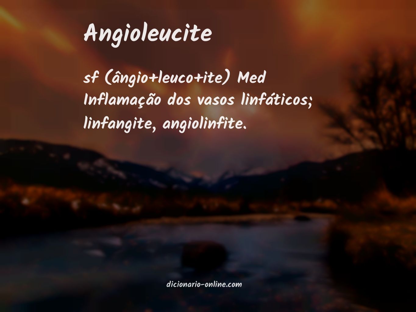 Significado de angioleucite