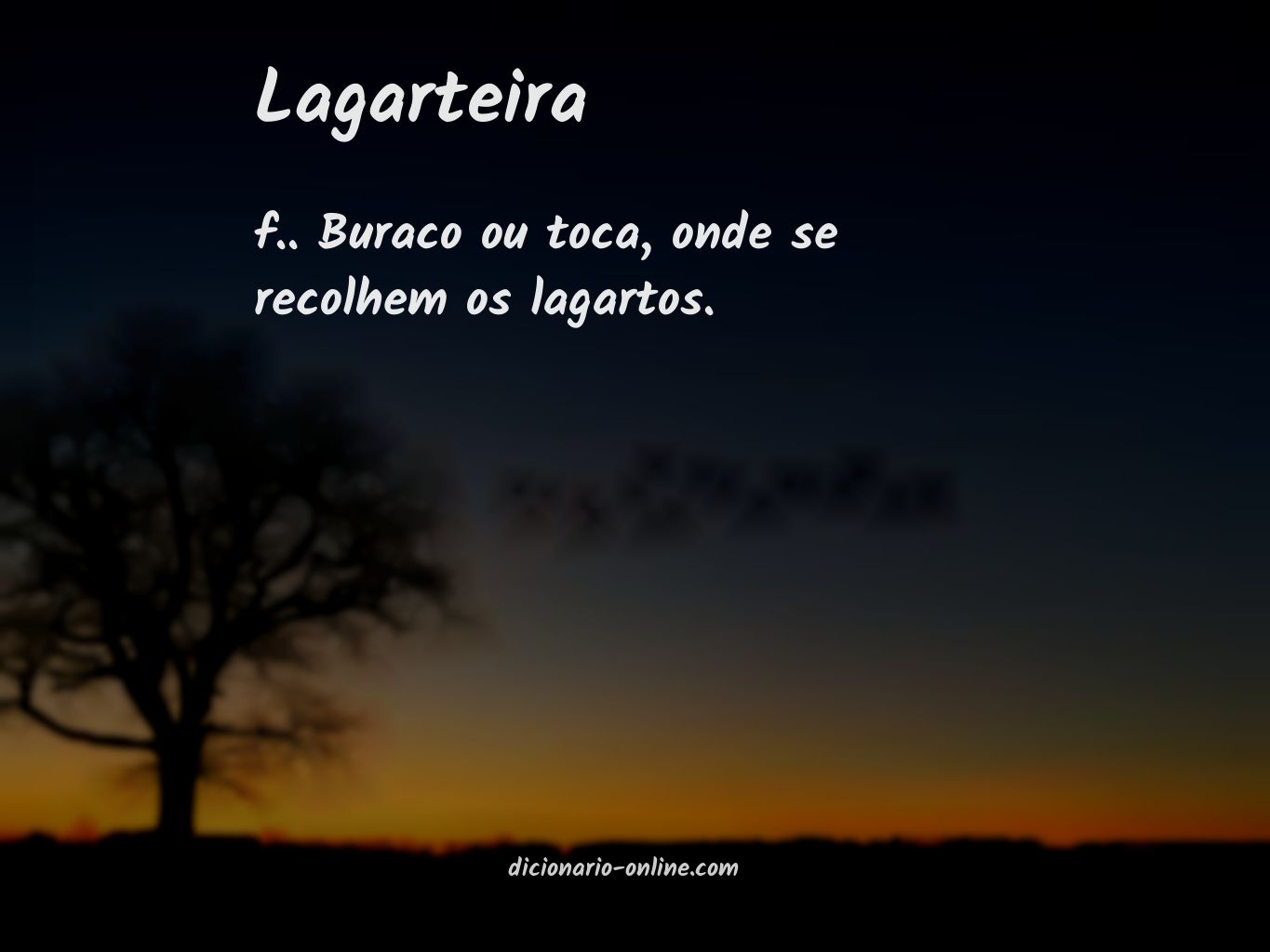 Significado de lagarteira