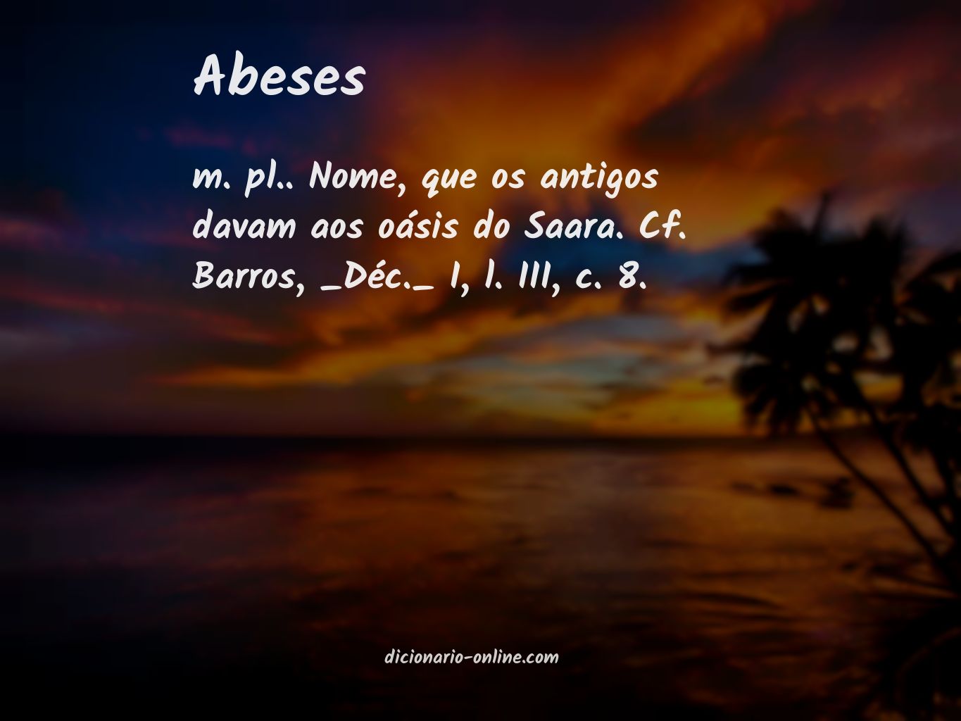 Significado de abeses