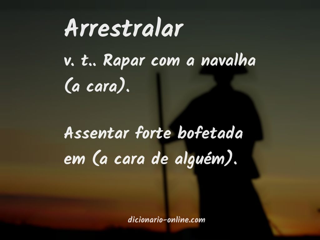 Significado de arrestralar