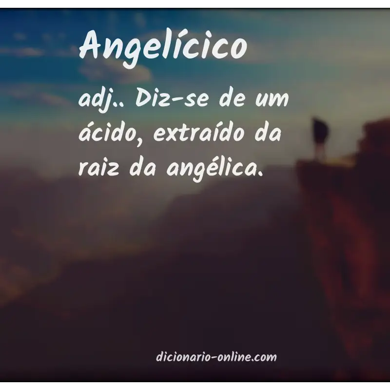 Significado de angelícico