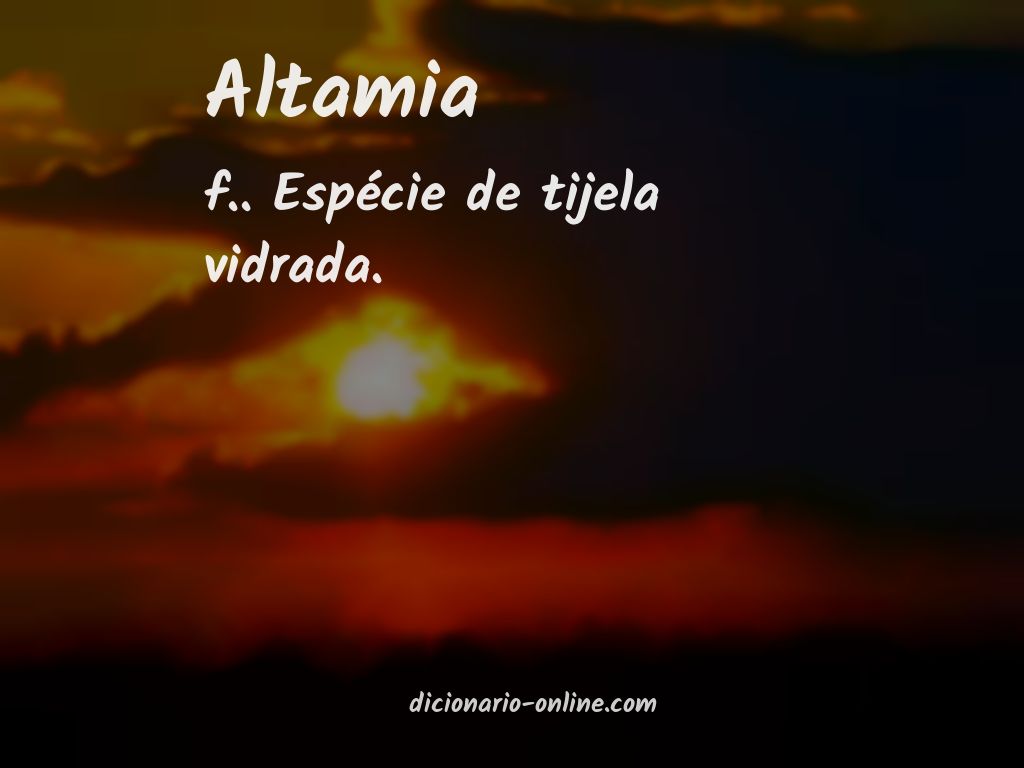 Significado de altamia