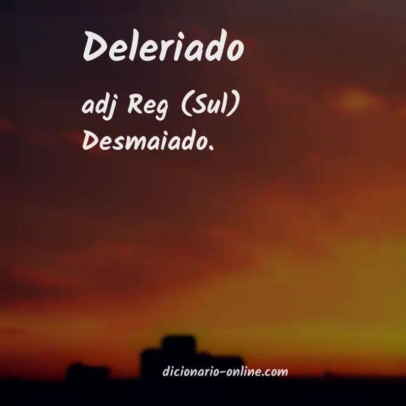 Significado de deleriado