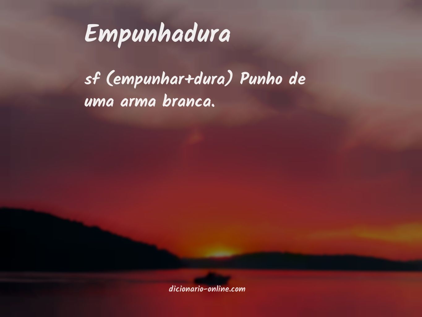 Significado de empunhadura