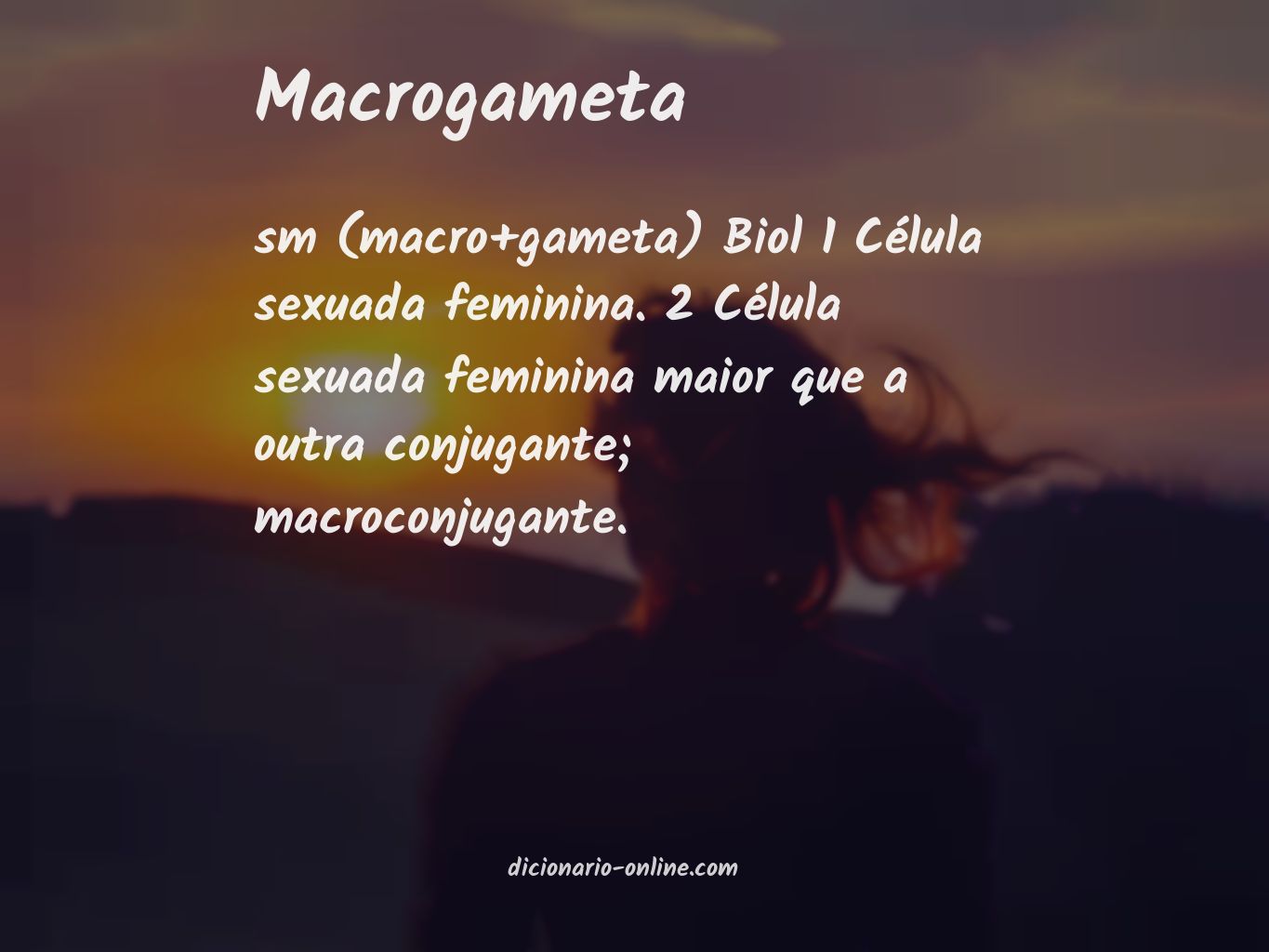 Significado de macrogameta