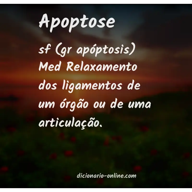 Significado de apoptose
