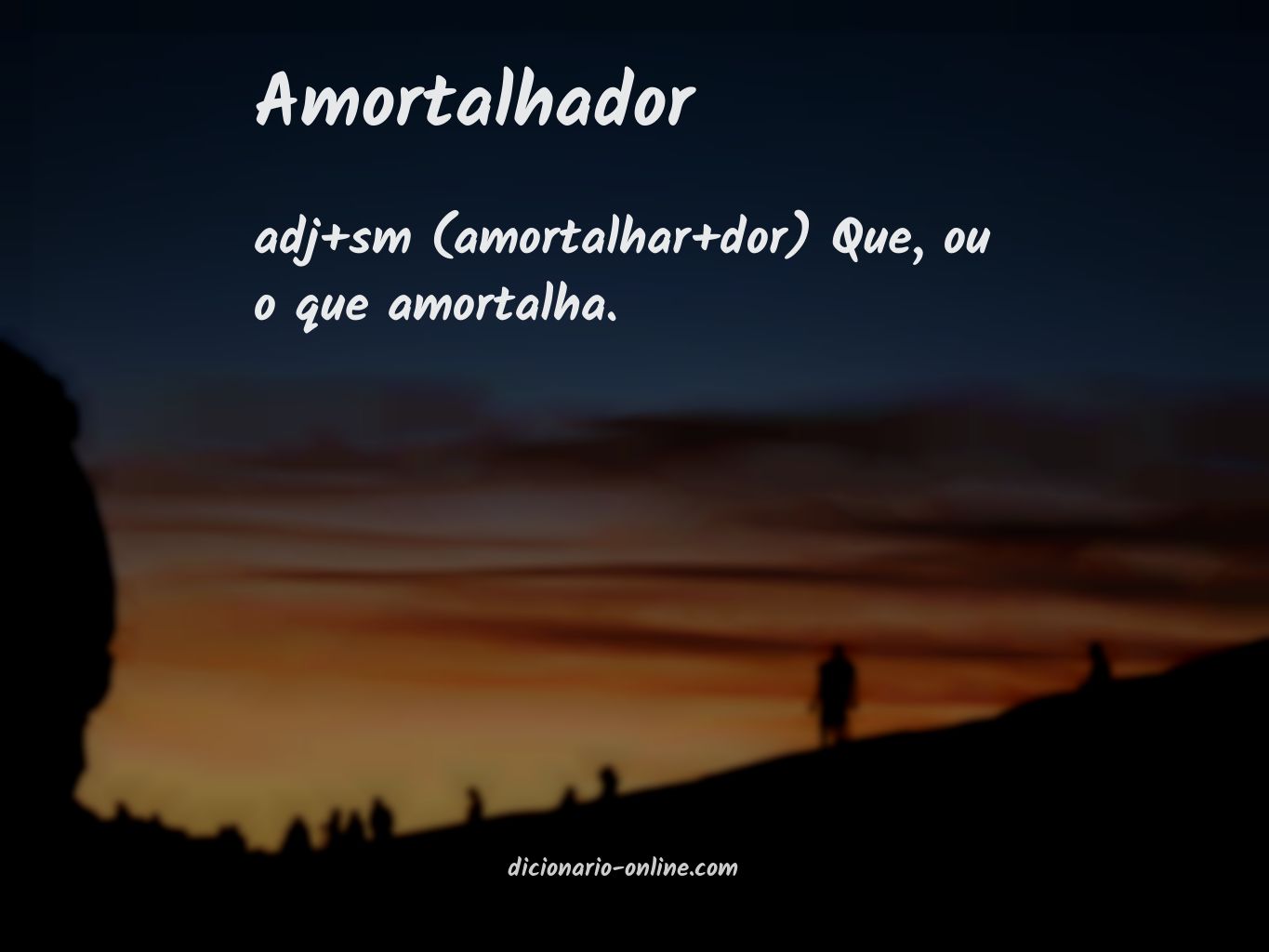 Significado de amortalhador