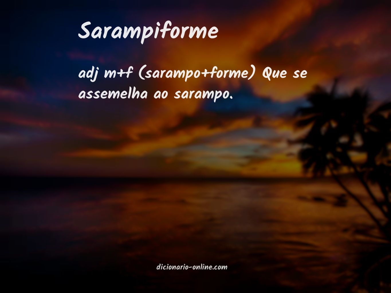 Significado de sarampiforme