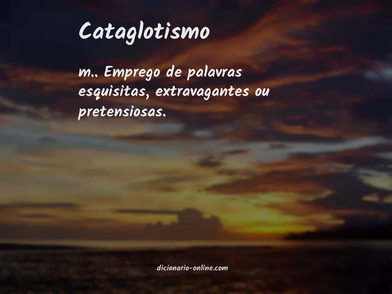 Significado de cataglotismo